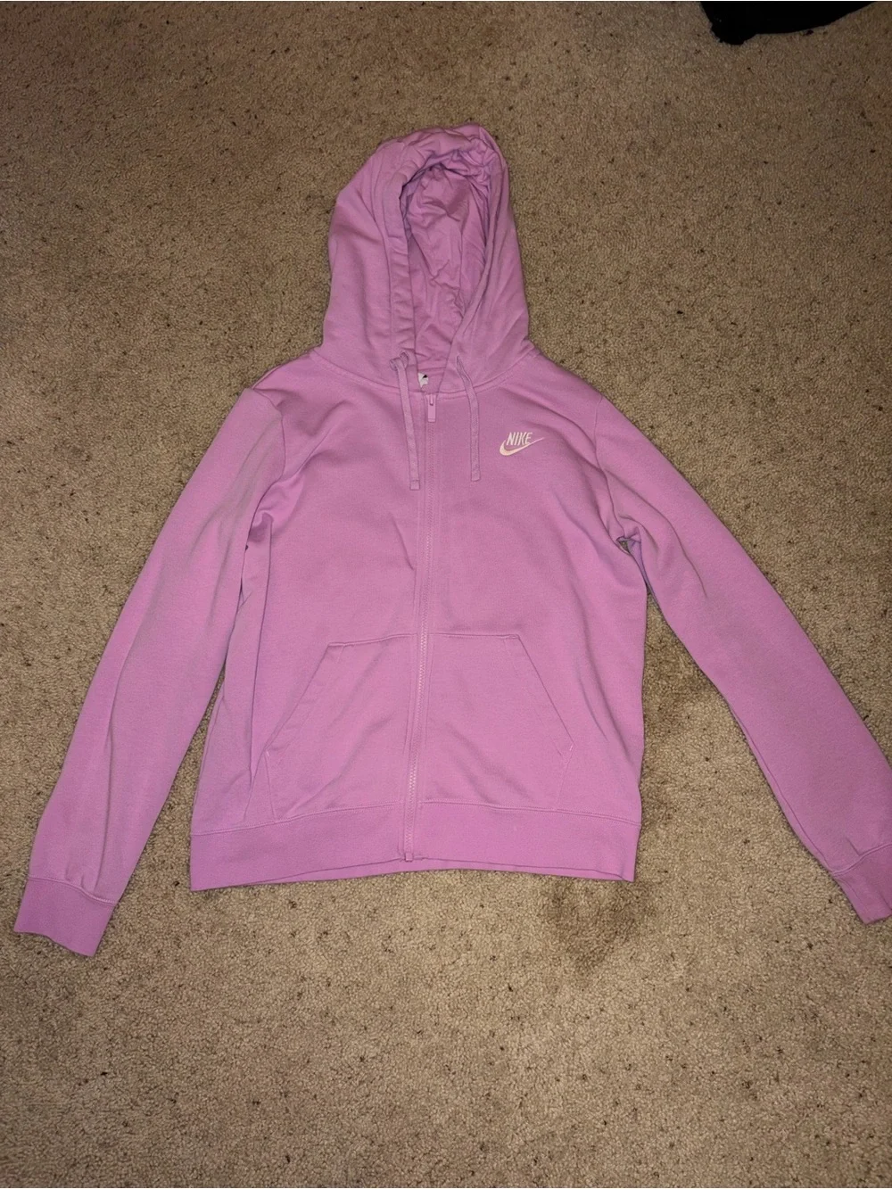 Women’s Light Magenta Zip Up Hoodie